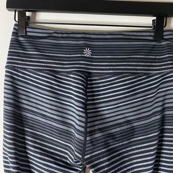 Athleta Colorblock Striped Chaturanga Tights Size S - Picture 4 of 6